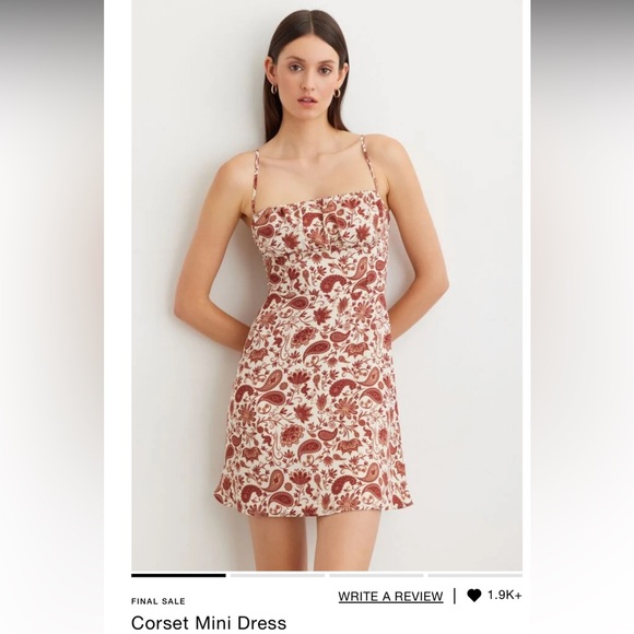 Dynamite Floral Paisley Mini Dress - Picture 7 of 9